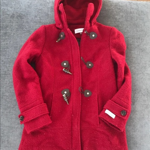 Calvin Klein Jackets & Blazers - Red Calvin Klein woman’s coat